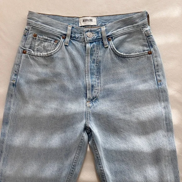 AGOLDE Riley High-waisted Cropped Jeans - Picture 8 of 11